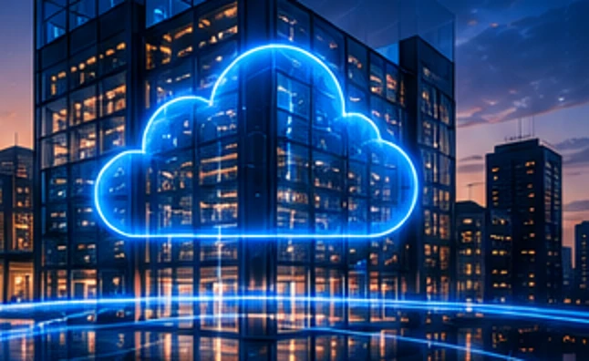 Infraestrutura cloud conectando operações empresariais